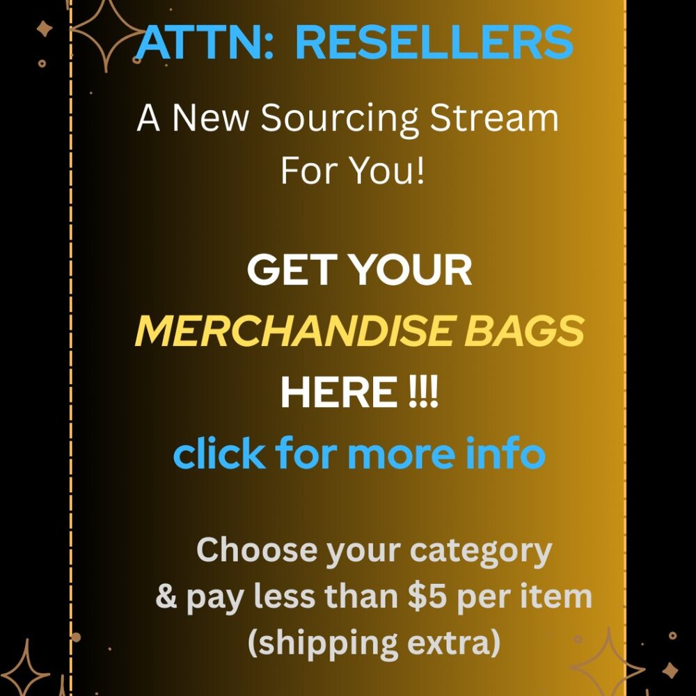 MYSTERY MERCHANDISE BAG / BOX Filled w/ 30 mixed pieces of saleable merchandise